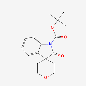 molecular formula C17H21NO4 B14798792 tert-Butyl 2-oxo-2',3',5',6'-tetrahydrospiro[indoline-3,4'-pyran]-1-carboxylate 