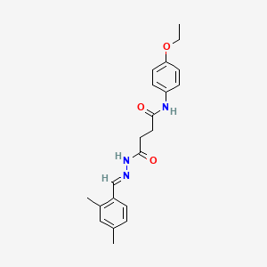 4-[(2E)-2-(2,4-dimethylbenzylidene)hydrazinyl]-N-(4-ethoxyphenyl)-4-oxobutanamide