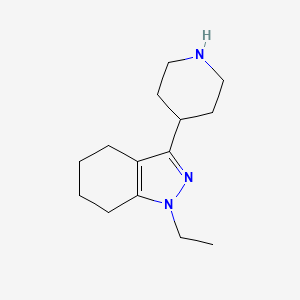 molecular formula C14H23N3 B1479880 1-ethyl-3-(piperidin-4-yl)-4,5,6,7-tetrahydro-1H-indazole CAS No. 2098089-85-9