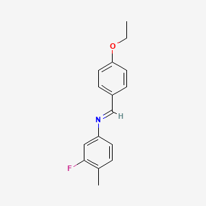 N-[(E)-(4-ethoxyphenyl)methylidene]-3-fluoro-4-methylaniline