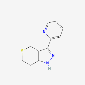 3-(Pyridin-2-yl)-1,4,6,7-tetrahydrothiopyrano[4,3-c]pyrazole