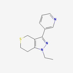 molecular formula C13H15N3S B1479884 1-Ethyl-3-(pyridin-3-yl)-1,4,6,7-tetrahydrothiopyrano[4,3-c]pyrazole CAS No. 2098141-79-6