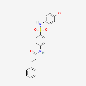 N-{4-[(4-methoxyphenyl)sulfamoyl]phenyl}-3-phenylpropanamide