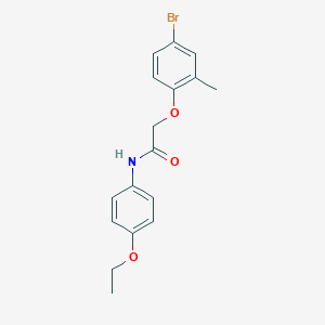 molecular formula C17H18BrNO3 B14798859 2-(4-bromo-2-methylphenoxy)-N-(4-ethoxyphenyl)acetamide 