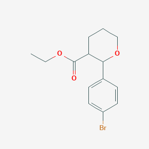 Ethyl 2-(4-bromophenyl)oxane-3-carboxylate