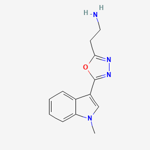 2-[5-(1-methyl-1H-indol-3-yl)-1,3,4-oxadiazol-2-yl]ethan-1-amine