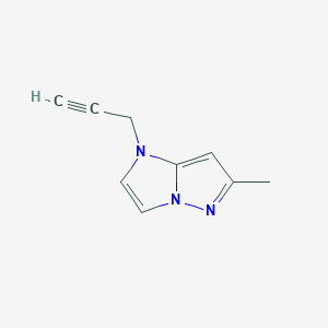 molecular formula C9H9N3 B1479918 6-methyl-1-(prop-2-yn-1-yl)-1H-imidazo[1,2-b]pyrazole CAS No. 2098052-14-1