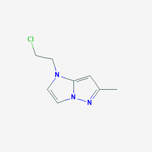 molecular formula C8H10ClN3 B1479919 1-(2-chloroethyl)-6-methyl-1H-imidazo[1,2-b]pyrazole CAS No. 2092238-25-8