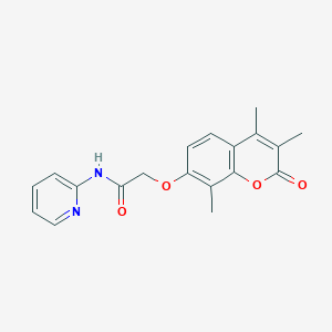 N-(pyridin-2-yl)-2-((3,4,8-trimethyl-2-oxo-2H-chromen-7-yl)oxy)acetamide