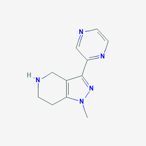 molecular formula C11H13N5 B1479928 1-methyl-3-(pyrazin-2-yl)-4,5,6,7-tetrahydro-1H-pyrazolo[4,3-c]pyridine CAS No. 2098133-54-9