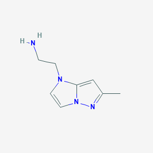 molecular formula C8H12N4 B1479939 2-(6-methyl-1H-imidazo[1,2-b]pyrazol-1-yl)ethan-1-amine CAS No. 2090280-21-8