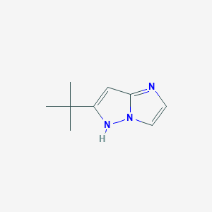 molecular formula C9H13N3 B1479942 6-(tert-butyl)-1H-imidazo[1,2-b]pyrazole CAS No. 2097968-29-9