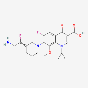 7-[3-(2-Amino-1-fluoro-ethylidene)-piperidin-1-yl]-1-cyclopropyl-6-fluoro-8-methoxy-4-oxo-1,4-dihydro-quinoline-3-carboxylic acid