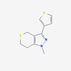 1-Methyl-3-(thiophen-3-yl)-1,4,6,7-tetrahydrothiopyrano[4,3-c]pyrazole