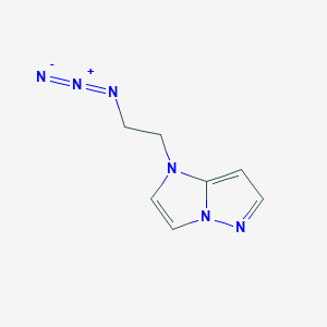 molecular formula C7H8N6 B1479955 1-(2-叠氮乙基)-1H-咪唑并[1,2-b]吡唑 CAS No. 2098140-93-1
