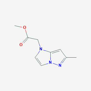 molecular formula C9H11N3O2 B1479956 methyl 2-(6-methyl-1H-imidazo[1,2-b]pyrazol-1-yl)acetate CAS No. 2097967-95-6