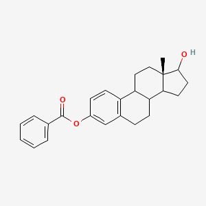 molecular formula C25H28O3 B14799566 [(13S)-17-hydroxy-13-methyl-6,7,8,9,11,12,14,15,16,17-decahydrocyclopenta[a]phenanthren-3-yl] benzoate 