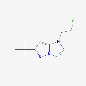 6-(tert-butyl)-1-(2-chloroethyl)-1H-imidazo[1,2-b]pyrazole