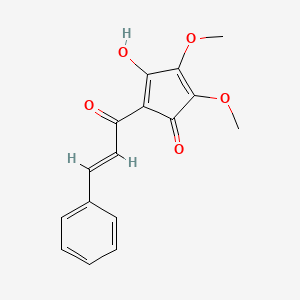 4-hydroxy-2,3-dimethoxy-5-[(E)-3-phenylprop-2-enoyl]cyclopenta-2,4-dien-1-one