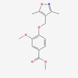 Methyl 4-((3,5-dimethylisoxazol-4-yl)methoxy)-3-methoxybenzoate