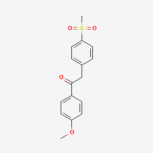 1-(4-Methoxyphenyl)-2-(4-(methylsulfonyl)phenyl)ethanone