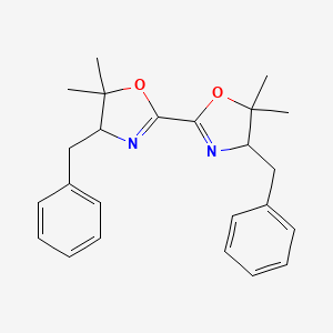 4-benzyl-2-(4-benzyl-5,5-dimethyl-4H-1,3-oxazol-2-yl)-5,5-dimethyl-4H-1,3-oxazole