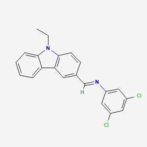 3,5-dichloro-N-[(E)-(9-ethyl-9H-carbazol-3-yl)methylidene]aniline