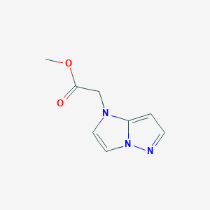 molecular formula C8H9N3O2 B1479968 methyl 2-(1H-imidazo[1,2-b]pyrazol-1-yl)acetate CAS No. 2097967-90-1