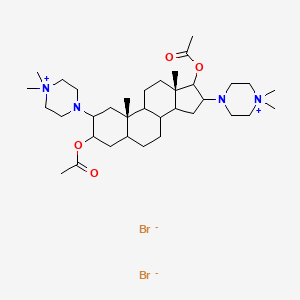 4,4\'-((2beta,3alpha,5alpha,16beta,17beta)-3,17-Bis(acetyloxy)androstane-2,16-diyl)bis(1,1-dimethyl-piperazinium) dibromide