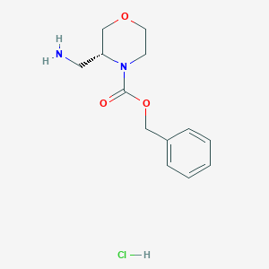 (R)-Benzyl 3-(aminomethyl)morpholine-4-carboxylate hydrochloride