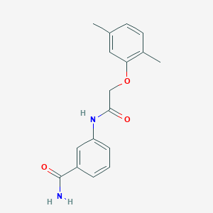 3-{[(2,5-Dimethylphenoxy)acetyl]amino}benzamide