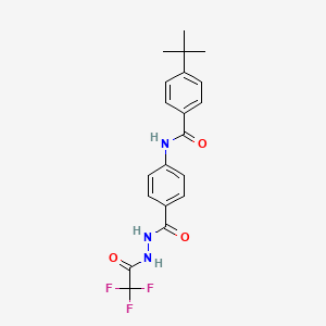 4-tert-butyl-N-(4-{[2-(trifluoroacetyl)hydrazinyl]carbonyl}phenyl)benzamide