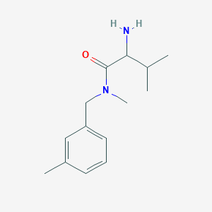 2-amino-N,3-dimethyl-N-[(3-methylphenyl)methyl]butanamide