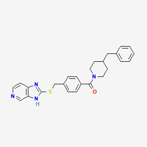 2-({4-[(4-benzylpiperidin-1-yl)carbonyl]benzyl}sulfanyl)-3H-imidazo[4,5-c]pyridine