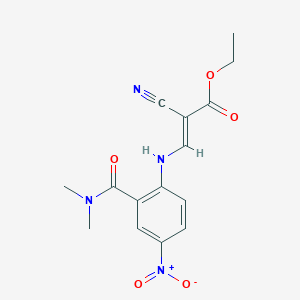 ethyl (E)-2-cyano-3-[2-(dimethylcarbamoyl)-4-nitroanilino]prop-2-enoate