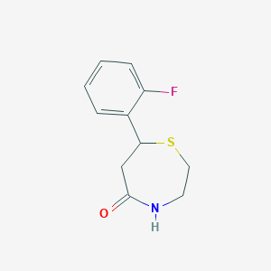 7-(2-Fluorophenyl)-1,4-thiazepan-5-one