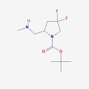 Tert-butyl (2R)-4,4-difluoro-2-[(methylamino)methyl]pyrrolidine-1-carboxylate