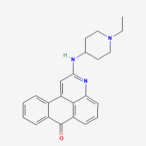 2-((1-Ethylpiperidin-4-yl)amino)-7H-naphtho[1,2,3-de]quinolin-7-one