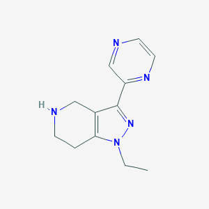 1-ethyl-3-(pyrazin-2-yl)-4,5,6,7-tetrahydro-1H-pyrazolo[4,3-c]pyridine