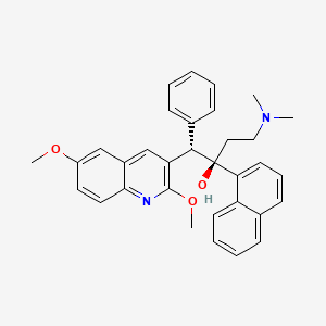 (1S,2R)-1-(2,6-dimethoxyquinolin-3-yl)-4-(dimethylamino)-2-naphthalen-1-yl-1-phenylbutan-2-ol