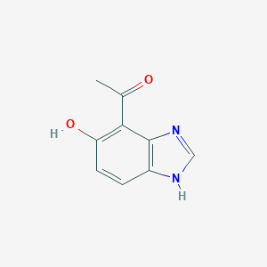 molecular formula C9H8N2O2 B147998 1-(5-hydroxy-1H-benzo[d]imidazol-4-yl)ethanone CAS No. 137538-55-7