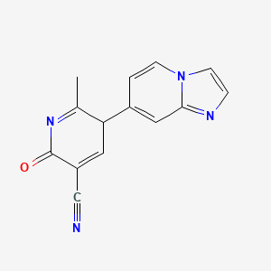 3-imidazo[1,2-a]pyridin-7-yl-2-methyl-6-oxo-3H-pyridine-5-carbonitrile