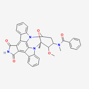 N-[(2S)-3-methoxy-2-methyl-16,18-dioxo-29-oxa-1,7,17-triazaoctacyclo[12.12.2.12,6.07,28.08,13.015,19.020,27.021,26]nonacosa-8,10,12,14,19,21,23,25,27-nonaen-4-yl]-N-methylbenzamide