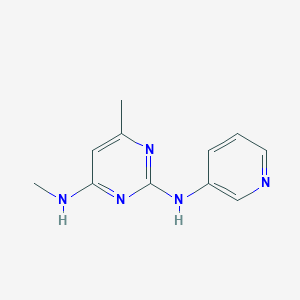 N~4~,6-dimethyl-N~2~-pyridin-3-ylpyrimidine-2,4-diamine