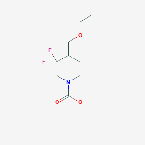 Tert-butyl4-(ethoxymethyl)-3,3-difluoropiperidine-1-carboxylate