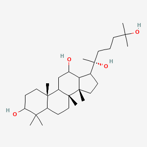 (8R,10R,14S)-17-[(2R)-2,6-dihydroxy-6-methylheptan-2-yl]-4,4,8,10,14-pentamethyl-2,3,5,6,7,9,11,12,13,15,16,17-dodecahydro-1H-cyclopenta[a]phenanthrene-3,12-diol