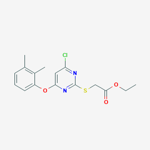 Ethyl ((4-chloro-6-((2,3-dimethylphenyl)oxy)-2-pyrimidinyl)thio)acetate