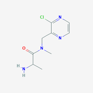 2-amino-N-[(3-chloropyrazin-2-yl)methyl]-N-methylpropanamide