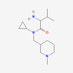 2-amino-N-cyclopropyl-3-methyl-N-[(1-methylpiperidin-3-yl)methyl]butanamide