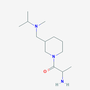 2-Amino-1-[3-[[methyl(propan-2-yl)amino]methyl]piperidin-1-yl]propan-1-one